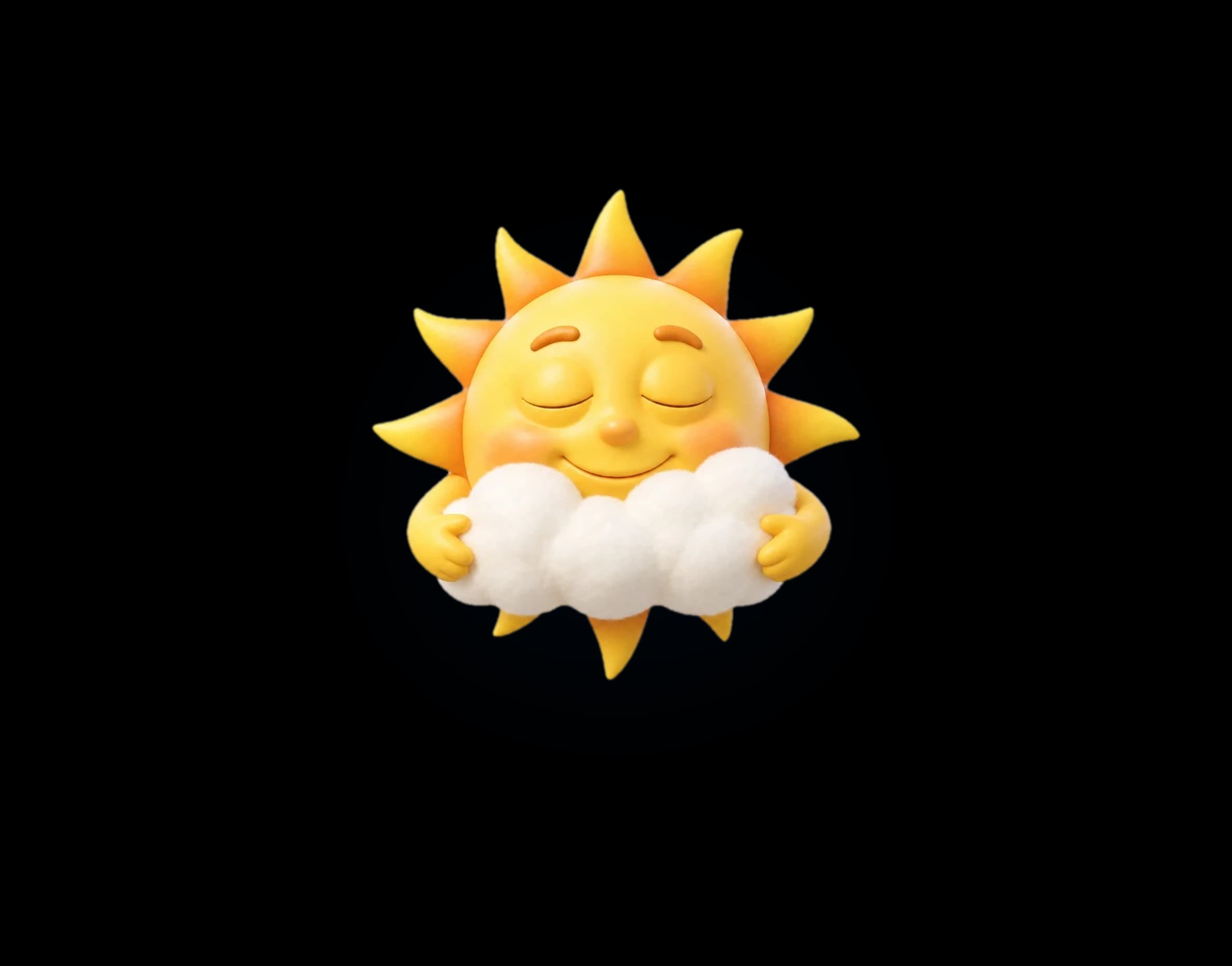 Sunny hugging a cloud